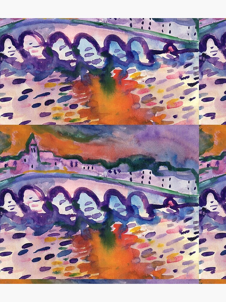 Aperçu 3 sur 3. Sac à dos avec l'œuvre Pont n°23 - 1984 créée et vendue par jeanpaulperrenx.