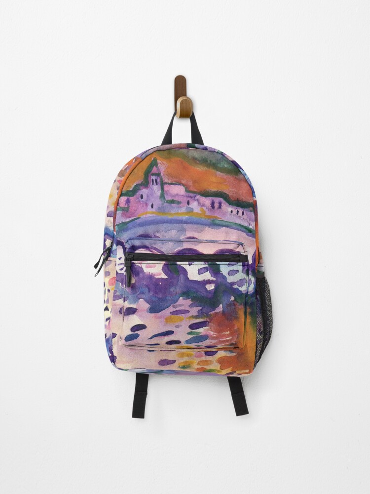 Aperçu 1 sur 3. Sac à dos avec l'œuvre Pont n°23 - 1984 créée et vendue par jeanpaulperrenx.