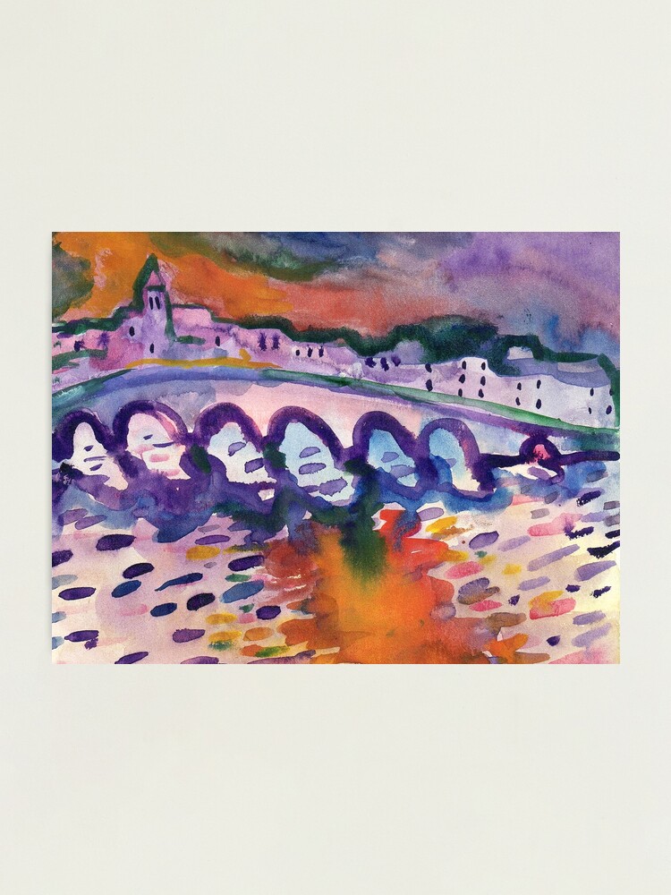 Aperçu 2 sur 3. Impression photo avec l'œuvre Pont n°23 - 1984 créée et vendue par jeanpaulperrenx.