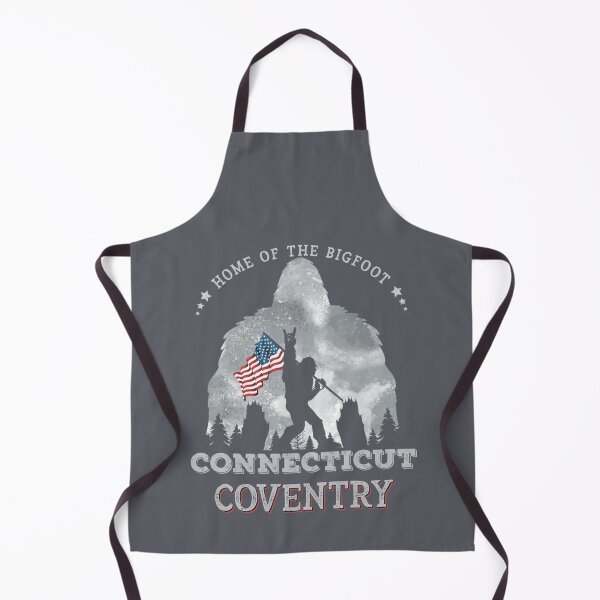 Item preview, Connecticut Coventry funny bigfoot American flag in the forest sasquatch designed and sold by ciartwork.