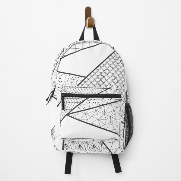 Item preview, Modern Black White Triangles Geometric Pattern designed and sold by InovArtS.