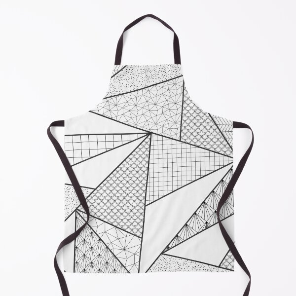 Item preview, Modern Black White Triangles Geometric Pattern designed and sold by InovArtS.