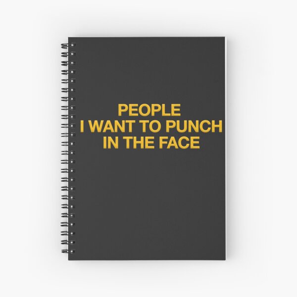 Vista previa del artículo con la obra «Gente que quiero perforar en el cuaderno», diseñado y vendido por LionPryde.