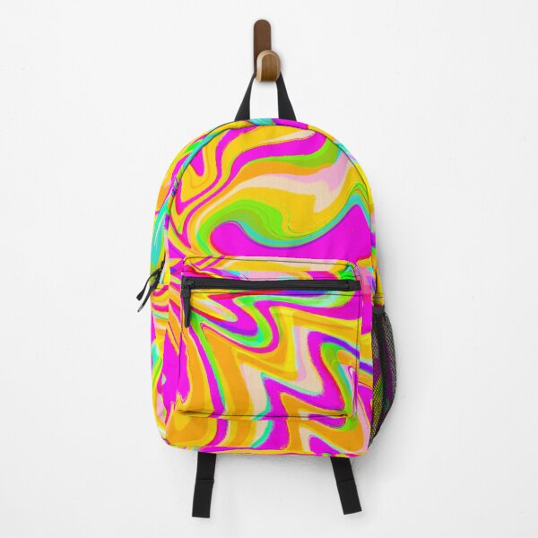 Item preview, Mosaic Hot Pink, Neon Green, Yellow, Neon Blue and Orange Marble Pattern Design designed and sold by theprintedclub.