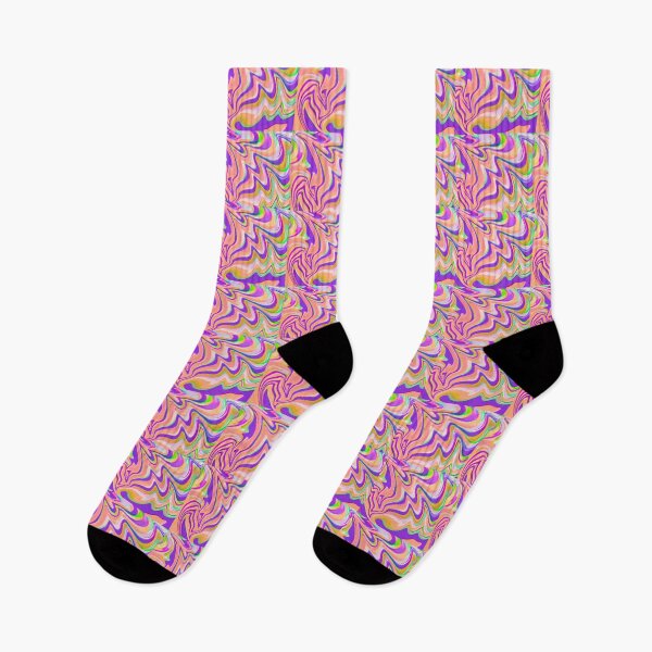 Item preview, Mosaic Salmon Pink, Purple, Orange, Neon Green, and Lilac Marble Pattern Design designed and sold by theprintedclub.