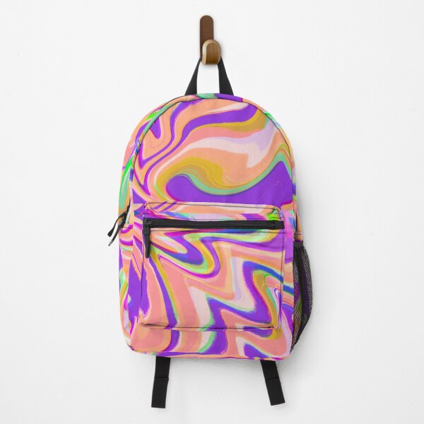 Item preview, Mosaic Salmon Pink, Purple, Orange, Neon Green, and Lilac Marble Pattern Design designed and sold by theprintedclub.