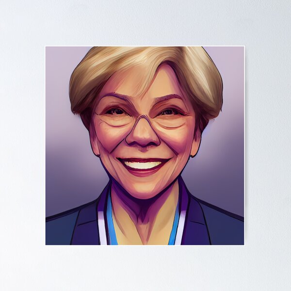 Artikelvorschau, Elizabeth Warren | Comics style entworfen und verkauft von ComicsFactory.