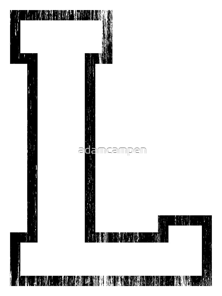 "Big Sports Letter L" Art Print for Sale by adamcampen Redbubble