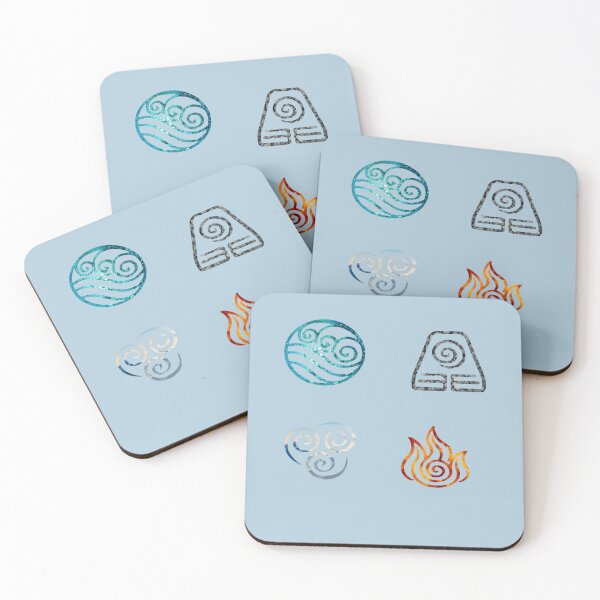 Item preview, Avatar the Last Airbender Element Symbols designed and sold by MaximusKova.