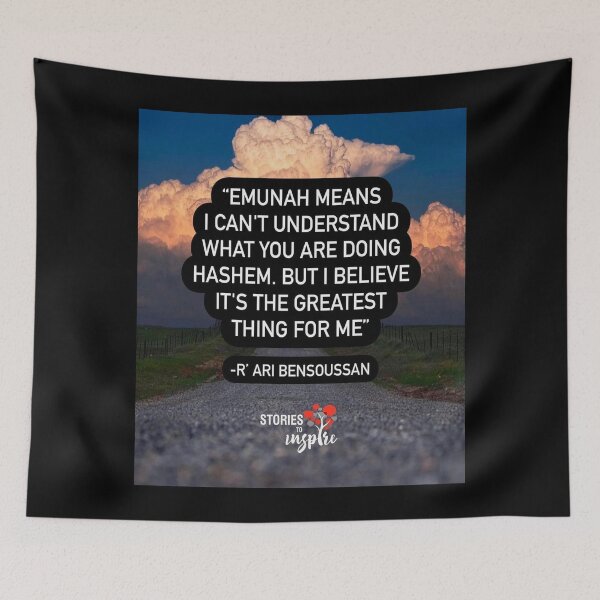 Item preview, Emunah means I can't understand what you are doing Hashem. But I believe it's the greatest thing for me designed and sold by Stories To Inspire - Motivational Jewish Quotes.