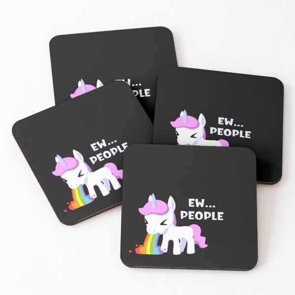 Item preview, Ew... People - Rainbow Puking Unicorn designed and sold by GWTF-Designs.