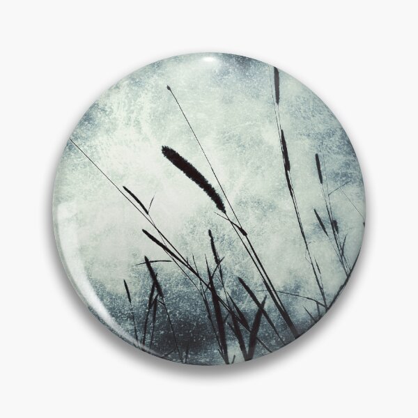 Item preview, Dramatic Dark Mysterious Grungy Moody Sky and Countryside Aesthetic Wild Grasses designed and sold by Beachy.