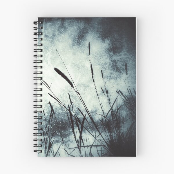 Item preview, Dramatic Dark Mysterious Grungy Moody Sky and Countryside Aesthetic Wild Grasses designed and sold by Beachy.