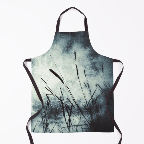 Item preview, Dramatic Dark Mysterious Grungy Moody Sky and Countryside Aesthetic Wild Grasses designed and sold by Beachy.