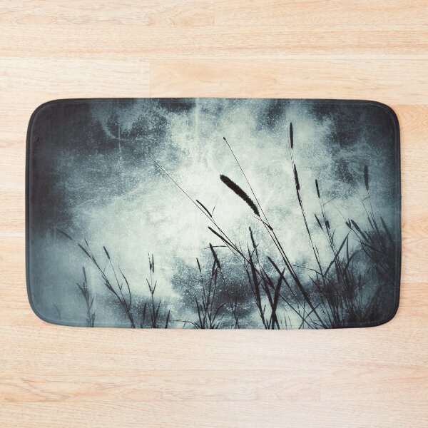Item preview, Dramatic Dark Mysterious Grungy Moody Sky and Countryside Aesthetic Wild Grasses designed and sold by Beachy.