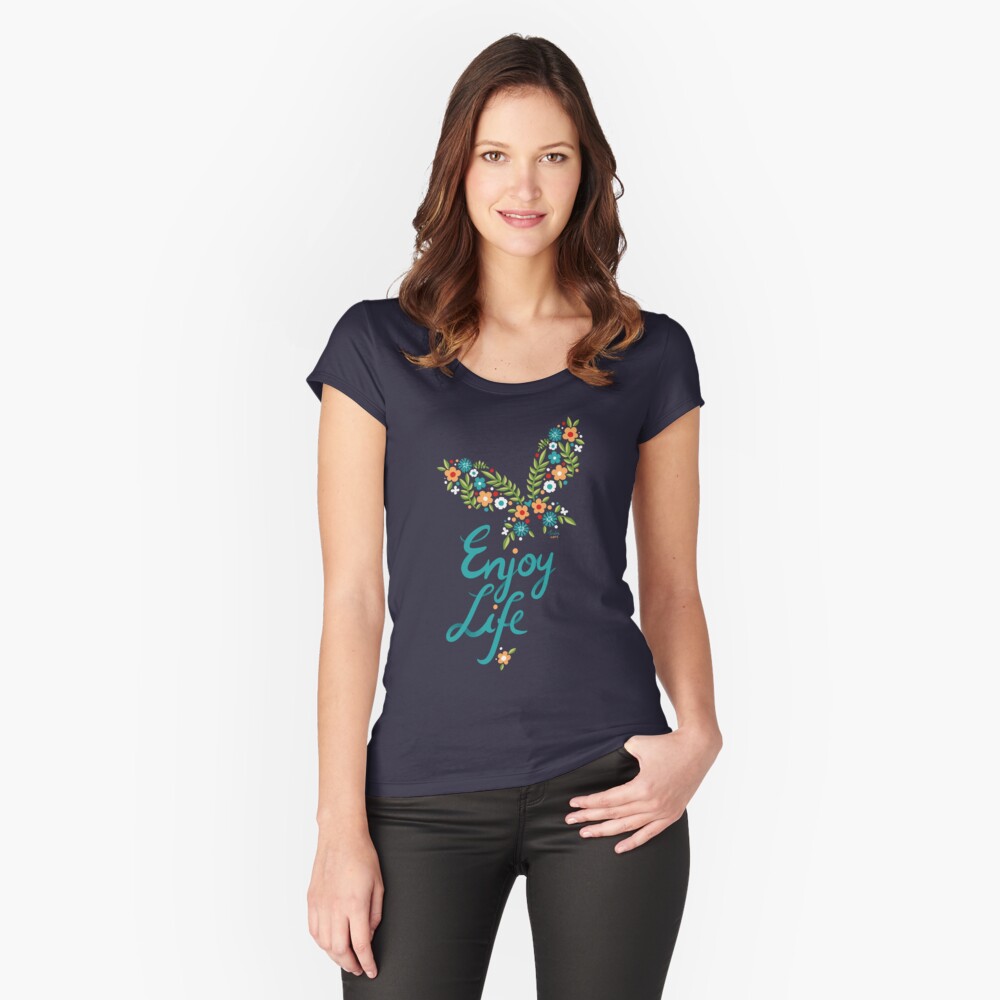 Item preview, Fitted Scoop T-Shirt designed and sold by freeminds.