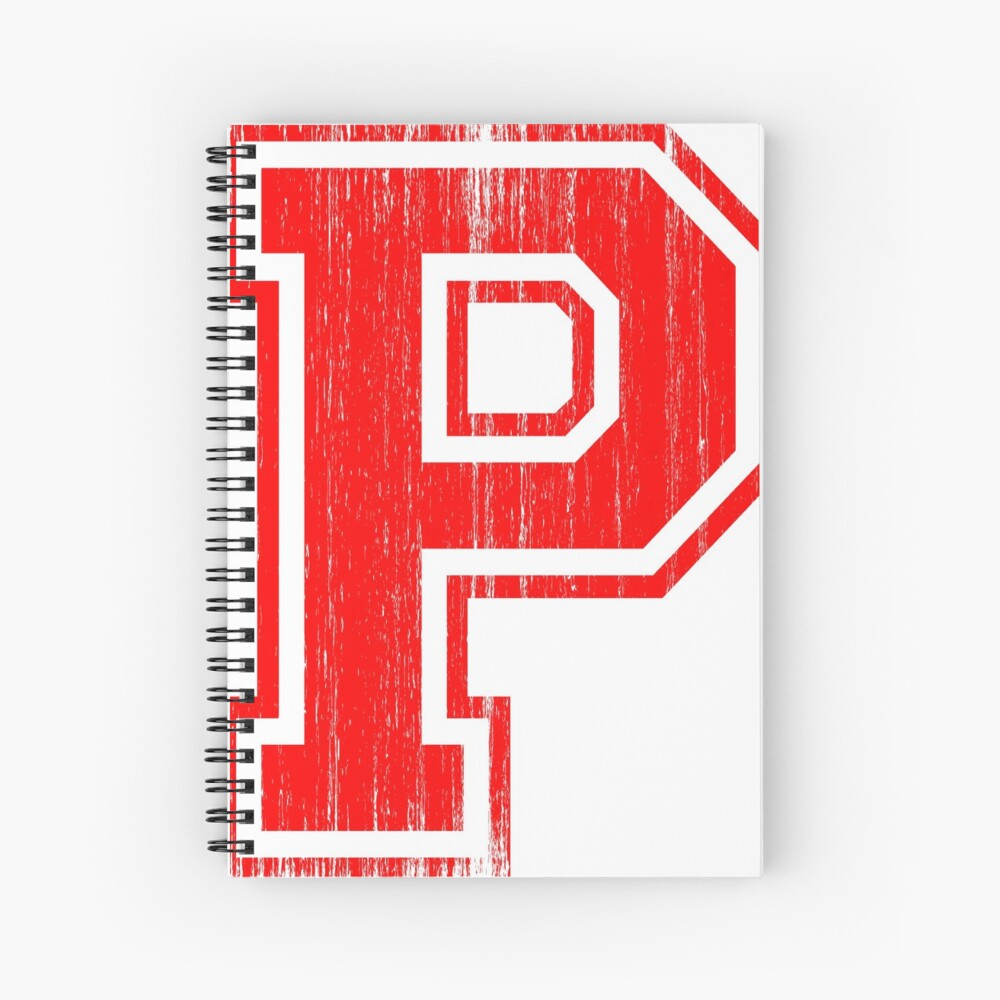 big red letter p art print by adamcampen redbubble