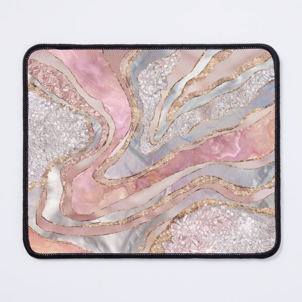 Item preview, Rose Marble, Pearl and crystals geode Digital art designed and sold by k9printart.
