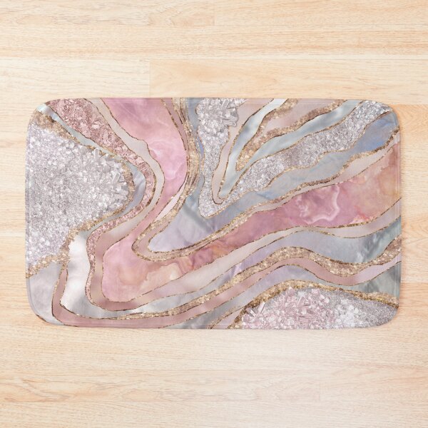 Item preview, Rose Marble, Pearl and crystals geode Digital art designed and sold by k9printart.