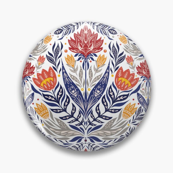 Item preview, Folk flowers pattern designed and sold by Veleri.