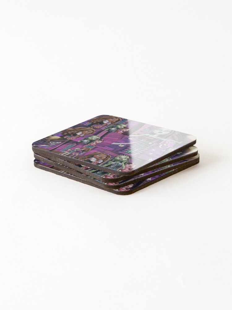 Thumbnail 4 of 5, Coasters (Set of 4), GHOULS RULE designed and sold by ARTRAVESHOP.