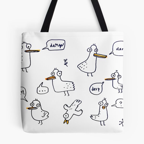 Item preview, Derp Bird Pattern  designed and sold by tofusan.