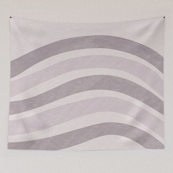 Item preview, Textured Wavy Lines Curvy Stripes Pattern Boho Style Cute Aesthetic Blue Gray designed and sold by scorpiolane.