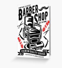 Barber Shop Greeting Cards | Redbubble