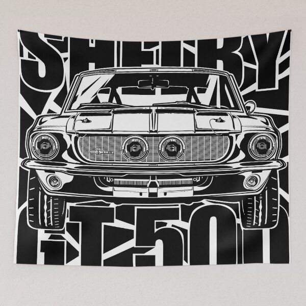 Item preview, Illustration Artwork 1967 Shelby Mustang GT 500 - Muscle car -  USA Illustration designed and sold by SketchNinja.