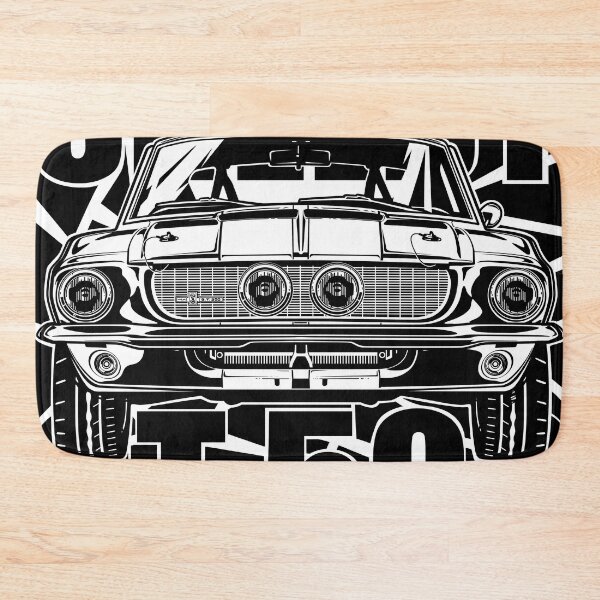 Item preview, Illustration Artwork 1967 Shelby Mustang GT 500 - Muscle car -  USA Illustration designed and sold by SketchNinja.