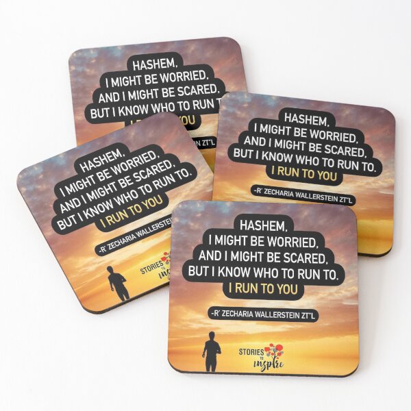 Item preview, Hashem I might be worried and might be scared, but I know who to run to I run to you designed and sold by Stories To Inspire - Motivational Jewish Quotes.