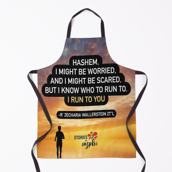 Item preview, Hashem I might be worried and might be scared, but I know who to run to I run to you designed and sold by Stories To Inspire - Motivational Jewish Quotes.