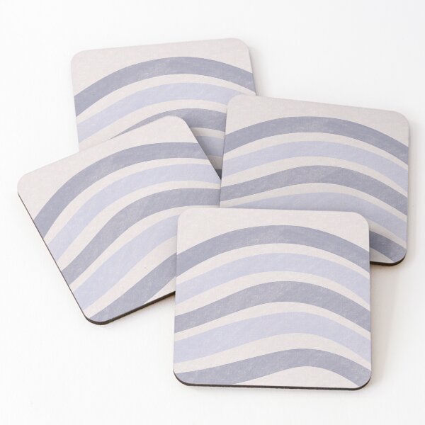 Item preview, Textured Wavy Lines Curvy Stripes Pattern Boho Style Cute Aesthetic Pigeon Blue designed and sold by scorpiolane.