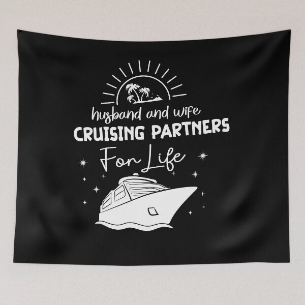 Item preview, Husband and Wife Cruising Partners for Life, 2022Family Cruise Men Women Boys Girls Sailing and Cruising designed and sold by Ela-Designer.