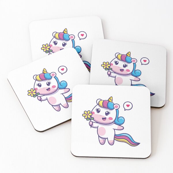 Item preview, Unicorn with Flower Art Design Draw Street Art Kids Cute designed and sold by BK-Fishing.