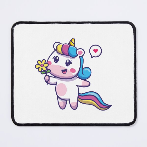Item preview, Unicorn with Flower Art Design Draw Street Art Kids Cute designed and sold by BK-Fishing.