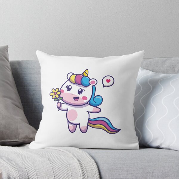 Item preview, Unicorn with Flower Art Design Draw Street Art Kids Cute designed and sold by BK-Fishing.
