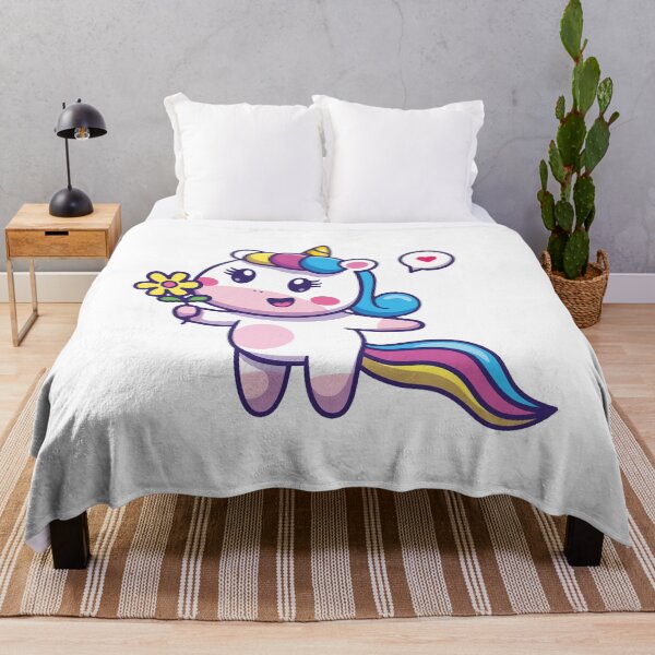 Item preview, Unicorn with Flower Art Design Draw Street Art Kids Cute designed and sold by BK-Fishing.