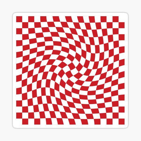 Item preview, Twisted Checkerboard - Red and White designed and sold by Ayoub14.