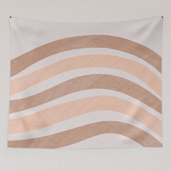 Item preview, Textured Wavy Lines Curvy Stripes Pattern Boho Style Cute Aesthetic Brown designed and sold by scorpiolane.
