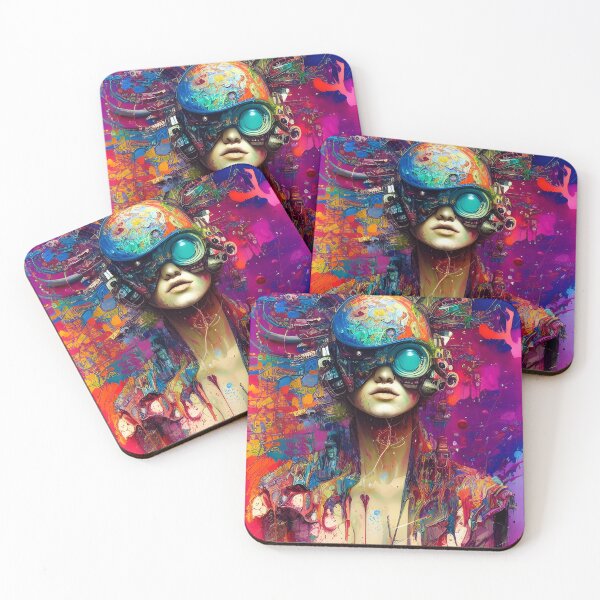 Item preview, Beautiful Rainbow Cyber-Girl designed and sold by LyndiiLoubie.