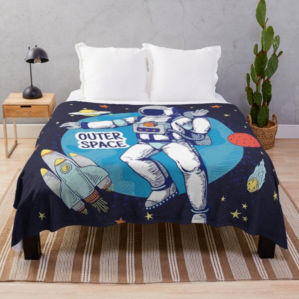Item preview, Astronaut Fly Outer Space Poster designed and sold by foxyoser.