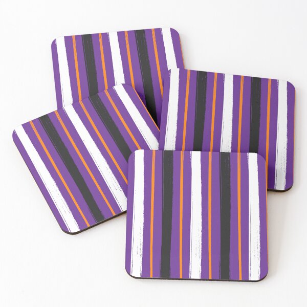 Item preview, Halloween Striped. Vertically Striped Pattern designed and sold by risingrocket.