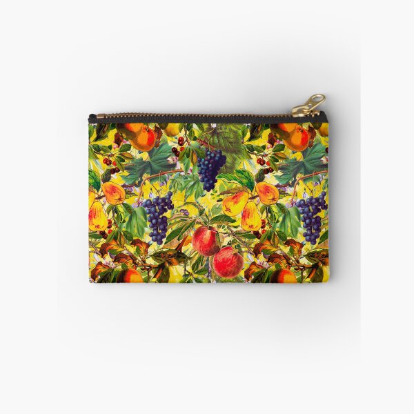 Item preview, Exotic Vintage fruit pattern, vines, vintage florals, botanical pattern, yellow floral illustration  designed and sold by ZeinabTaha.