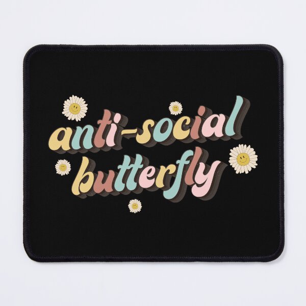 Item preview, Antisocial butterfly designed and sold by onemoremask.