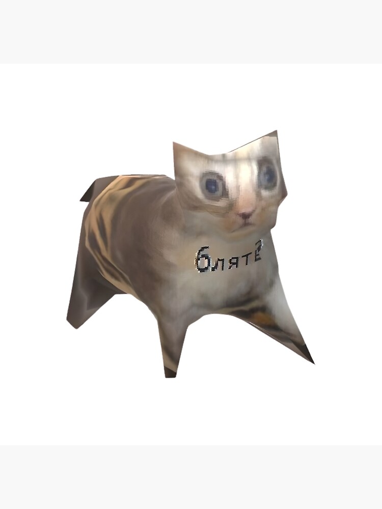 "Low Poly Cat "блятE"" Art Board Print for Sale by ASLIAH | Redbubble