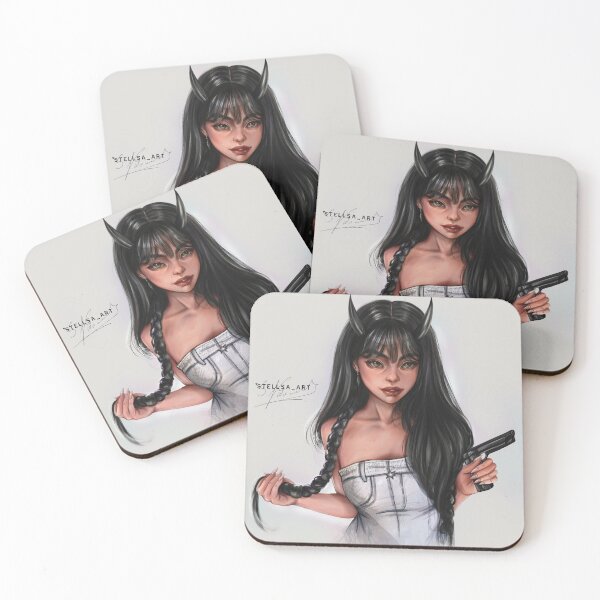 Item preview, Dangerous beauty with a gun designed and sold by Stellsa-art.