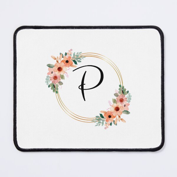 Item preview, Monogram Letter P | Coral Floral Design designed and sold by JustSeasons.