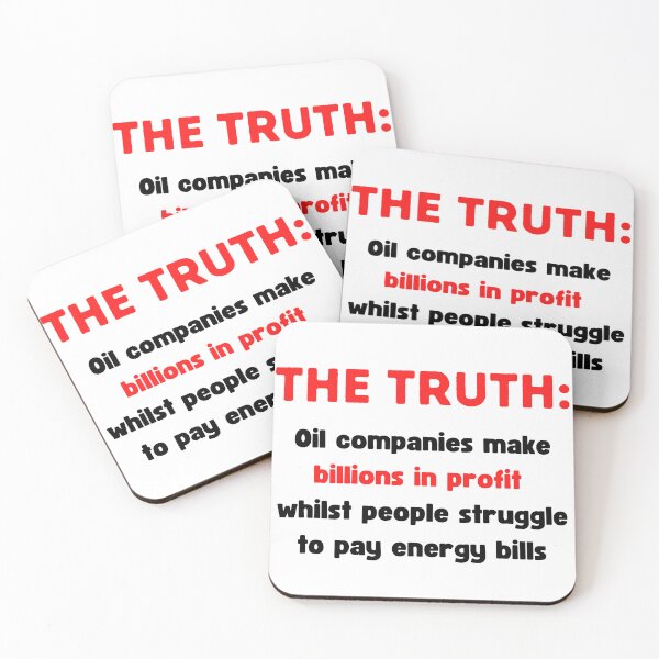 Item preview, Big Oil Profits - Corporate Greed designed and sold by WritetheWrongs.