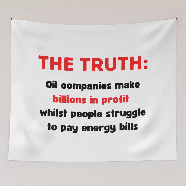 Item preview, Big Oil Profits - Corporate Greed designed and sold by WritetheWrongs.